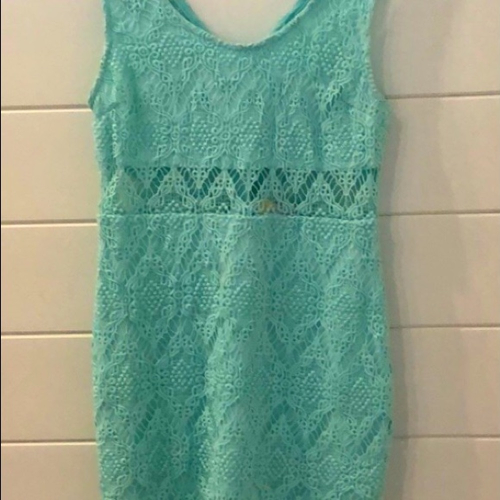 Mint green lace spring dress by Blush Boutique